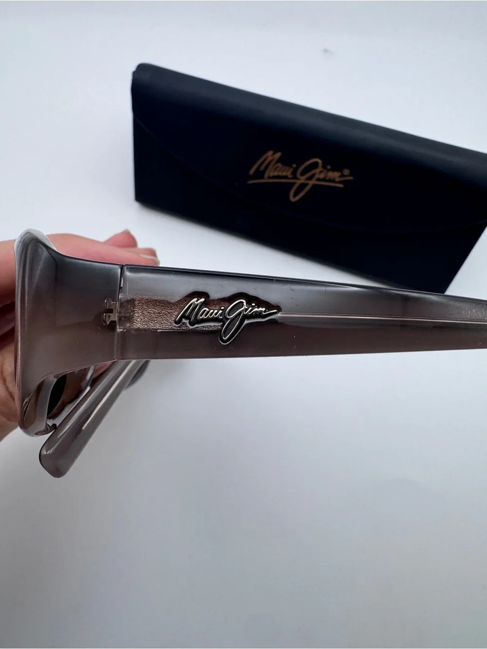 Maui Jim Brown Frame with Plum-Tinted Lenses Sunglasses